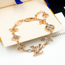 Louis Vuitton LV old flower full diamond bracelet-3819  